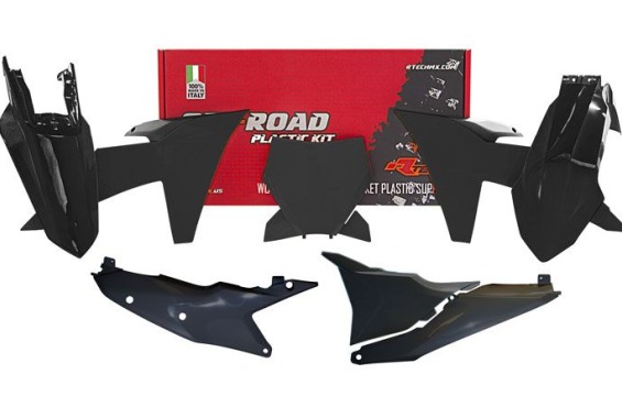 KTM SX / SXF 125-250-300-350-450 2023-2024 plastikų komplektas – juodas