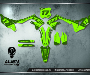 KAWASAKI – zestaw oklein, Design 2