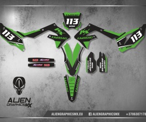 KAWASAKI – zestaw oklein, Design 4