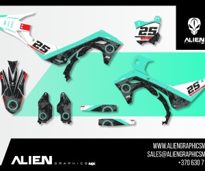 KAWASAKI – zestaw oklein, Design 7