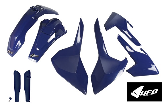 Kompletny zestaw plastików do motocykla Husqvarna TE 250 - TE 125 - FE 250 - TE 300 - FE 350 - FE 450 - TX 125 - TX 250 - TX 300 – niebieski