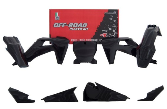 Zestaw plastików HUSQVARNA TC/FC 125-250-350-450 2019-2022 / TX/FX 300-350-450 2019-2022 / FC 450 Rockstar Edition 2018-2022 czarny