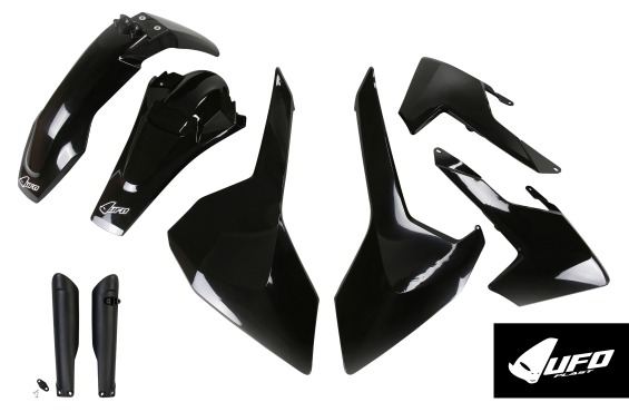 Full Plastic Kit black for Husqvarna TE 250 - TE 125 - FE 250 - TE 300 - FE 350 - FE 450 - TX 125 - TX 250 - TX 300