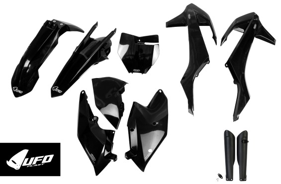 Full Plastic Kit black for Ktm SX 250/XC 250 - SX 125/XC 125 - SX 150 - SX-F 350/XCF 350 - SX-F 450/XCF 450 - SX-F 250/XCF 250