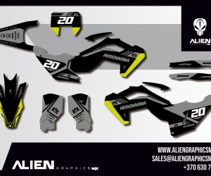 HUSQVARNA Volledig motorstickerset - Design 17