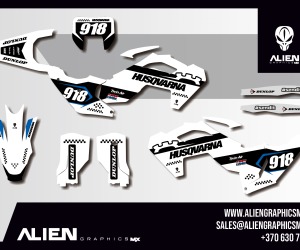 HUSQVARNA Volledig motorstickerset - Design 24