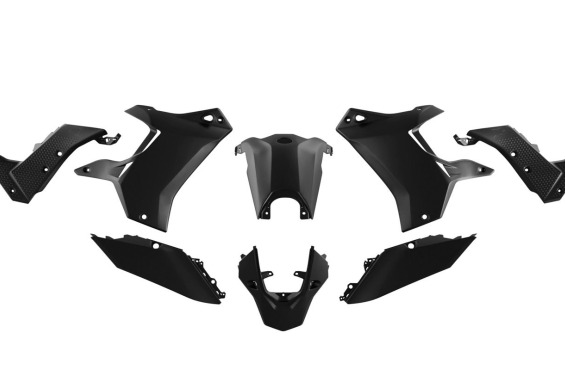 T7 REVOLUTION PLASTICS KIT FOR TENERE 700 2019-2024 BLACK