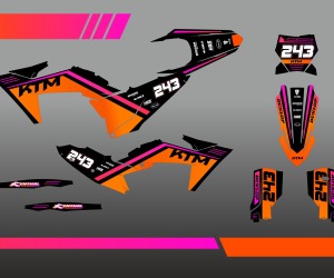 KTM Volledig motorstickerset - Design 5