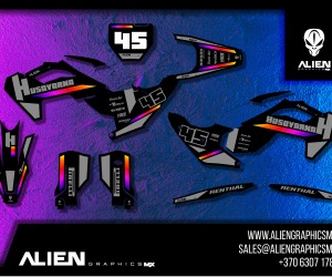 HUSQVARNA Volledig motorstickerset - Design 3