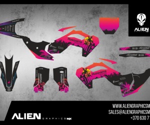 HUSQVARNA Volledig motorstickerset - Design 7