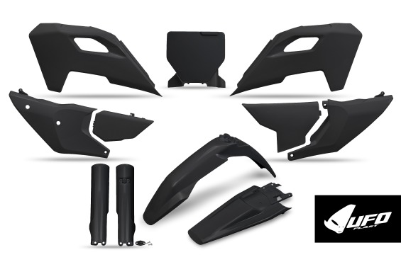 Full Plastic Kit black for Husqvarna TC 250 - TC 125 - FC 250 - FC 350 - FC 450 - TX 300 - FX 350 - FX 450