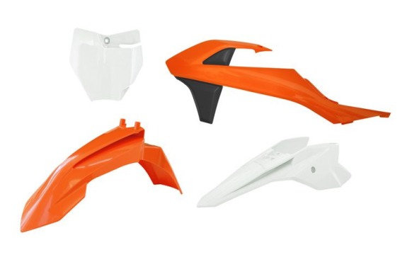 KTM SX 50 2016 - 2023 / SX-E 3-5 2020 -2024 Plastic Kit Orange/White