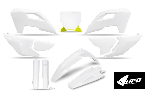 Full Plastic Kit white 20-25 for Husqvarna TC 250 - TC 125 - FC 250 - FC 350 - FC 450 - TX 300 - FX 350 - FX 450
