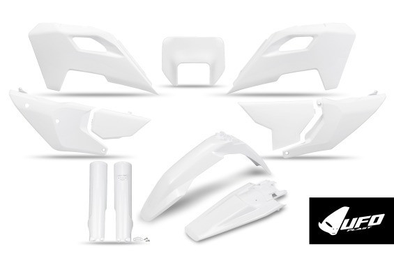 Full Plastic Kit white for Husqvarna TE 250 - FE 250 - TE 300 - FE 350 - FE 450 - FE 501 - TE 150