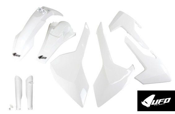 Full Plastic Kit white for Husqvarna TE 250 - TE 125 - FE 250 - TE 300 - FE 350 - FE 450 - TX 125 - TX 250 - TX 300