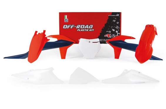 KTM SX / SXF 125-250-300-350-450 2019-2022 Plastic Kit ORANGE-BLUE-WHITE