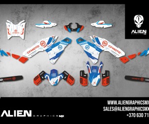 CFMOTO 450MT Graphics Kit – Design 4