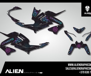 CFMOTO 800NK Graphics Kit – Design 5
