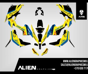Can-Am Renegade lipdukų komplektas – Design 2