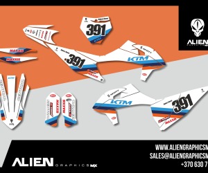 KTM Full Graphic Kit - Design 1
