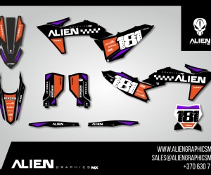 KTM Full Graphic Kit - Design 10
