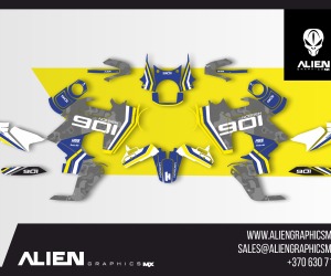 HUSQVARNA NORDEN 901 Volledig motorstickerset - Design 3