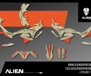 KTM 790 - 890 ADVENTURE-R 2023-2026 Volledig motorstickerset Design 1