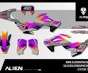 HUSQVARNA Volledig motorstickerset - Design 15