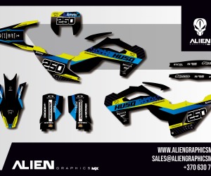 HUSQVARNA Volledig motorstickerset - Design 19