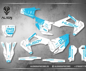 HUSQVARNA Volledig motorstickerset - Design 2