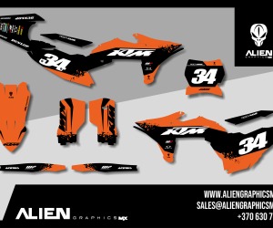 KTM Full Graphic Kit - Design 25