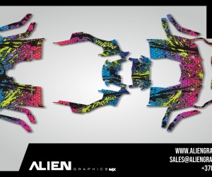 AODES Volledig motorstickerset - Design 1